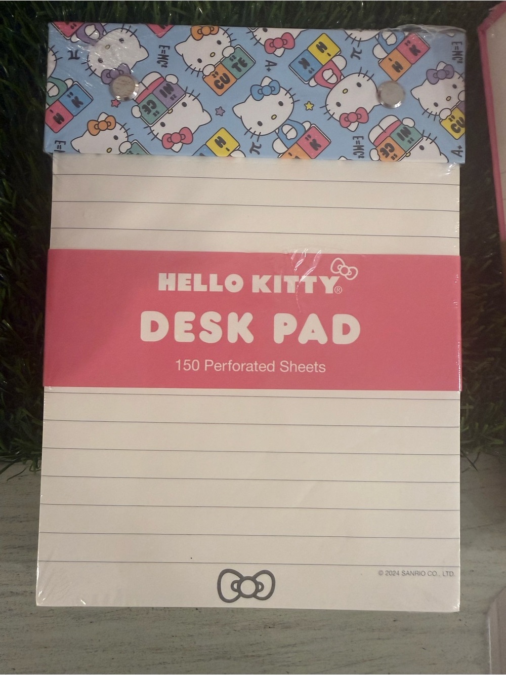 Sanrio Hello Kitty Blue Lined Desk Pad